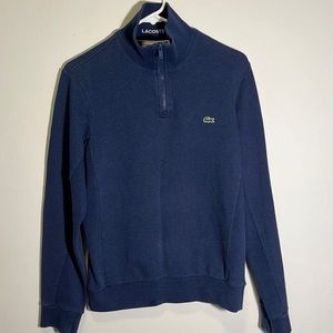 Lacoste top blue zipper S